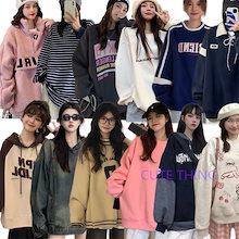 2026春季新入荷韓国 パーカー/韓国ファッションかわいい春服夏服/スウェット/長袖レディースTシャツ/トレーナー/ルームウェア/大きいサイズ レ