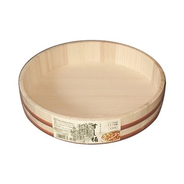寿司桶/飯台 1升 39cm 大きいサイズ 日本製 手巻き寿司 ちらし寿司 盛り付け用 パーティ