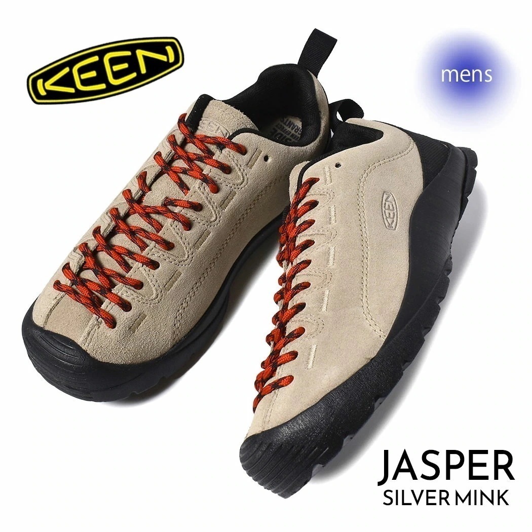 KEEN キーン メンズ ジャスパー シューズ スニーカー JASPER "SILVER MINK" ( ベージュ beige シルバーミンク アウトドア 1002672 )