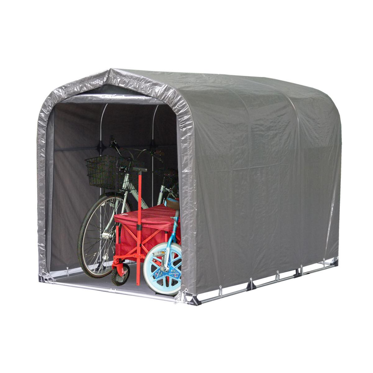 南榮工業 NAN-A サイクルハウス 3台用 GU グレーユー 本体一式 組立式 幅1560x奥行2200x高さ1650mm パイプ外径19.1mm パイプ車庫 物置 南栄