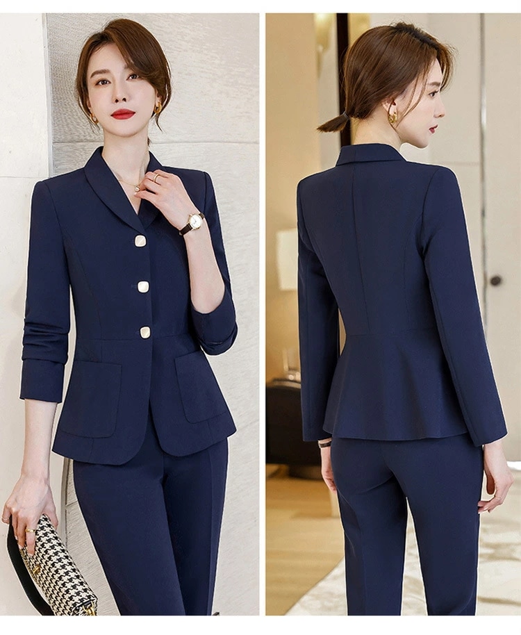 女性用 スーツ セットアップ 高級 美容院 ホテル フロント おしゃれ アウター 秋用