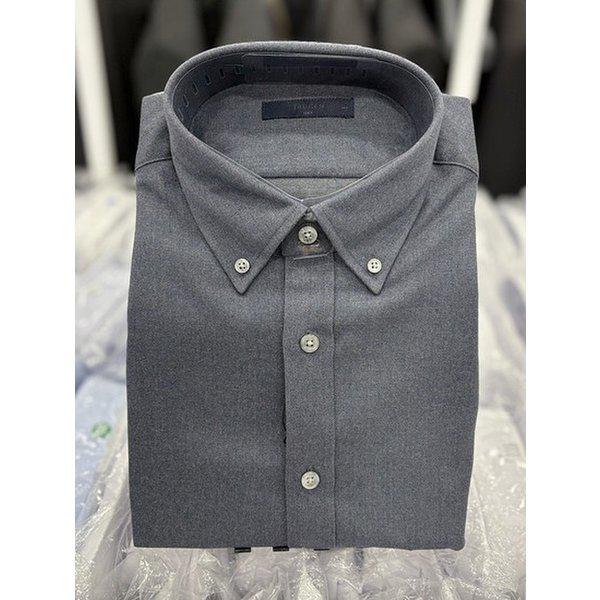 男性 冬 厚手 裏起毛 暖か カジュアル シャツ 長袖シャツ ワイシャツ 2色 - ネイビー ダークブルー