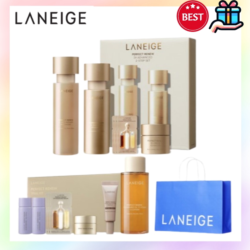 [基礎化粧品セット 韓国] パーフェクトリニュー アドバンスト 2ステップ セット スキン＋エマルジョン 化粧水乳液 +追加サンプル 赤み シワ 毛穴 ほうれい線 弾力 水分 赤み スキンケア 9,403円