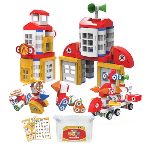 ブレインフォレストSTEAMマグネットブロックジュニア120幼稚園児童家学院教習教区団体創造力