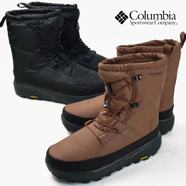 コロンビア 防水 メンズ スノーブーツ イエローテイルブーツ AG WP OHI 滑りにくい ウインターブーツ ロング丈 アウトドア ロングブーツ YU7423 273 キャラメル 010 ブラック 13,376円