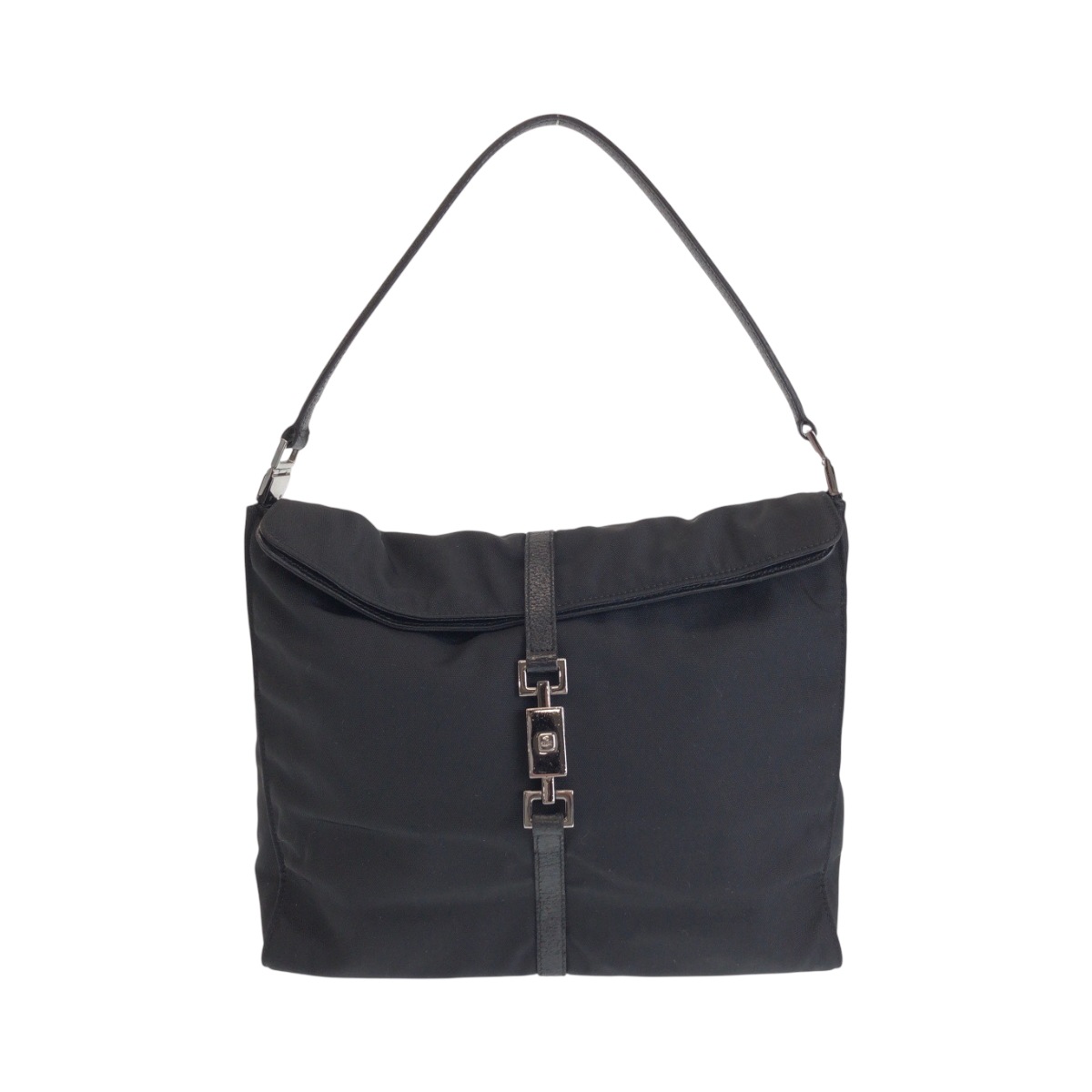 ジャッキー ブラック 黒 シルバー金具 ナイロン 001 3355 ショルダーバッグ レディース 503689