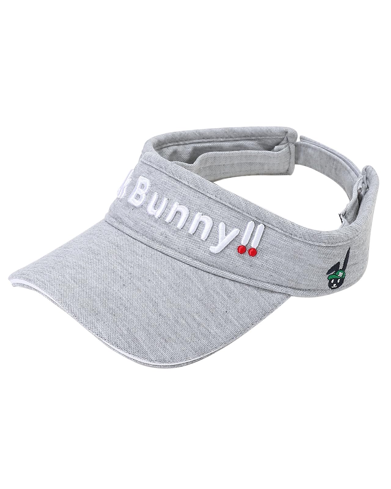 [ジャックバニー] 継続定番商品 ユニセックス サンバイザー (うさぎロゴ・サイズ調整可能) / ゴルフ 帽子 / 262-5987102