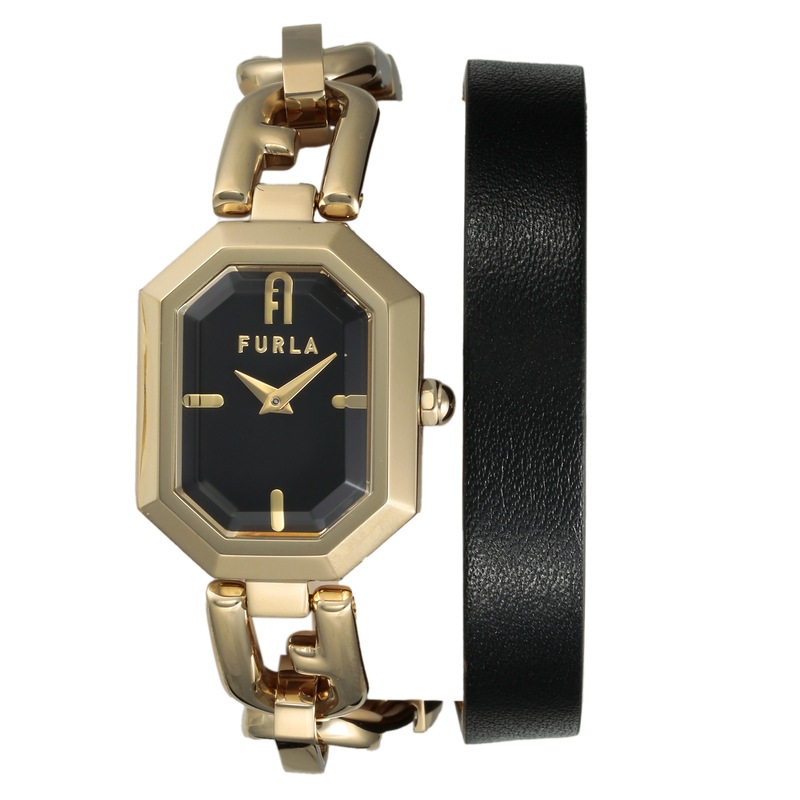【腕時計】 FURLA(フルラ) オクタゴナル レディース ブラック クォーツ WW00044004L2 時計 ブランド