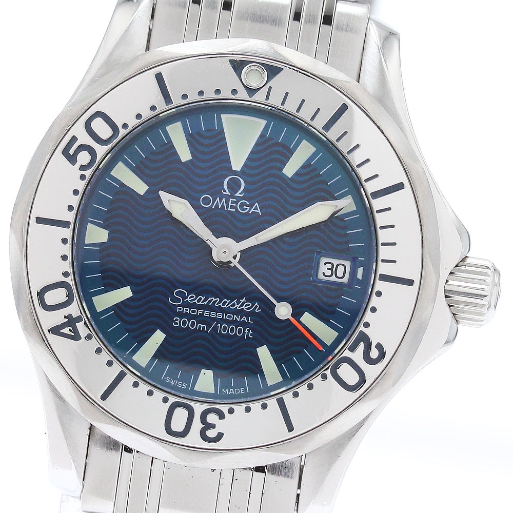 オメガ OMEGA 2283.80 シーマスター300ｍ デイト クォーツ レディース 良品 _872025【中古】 76,065円