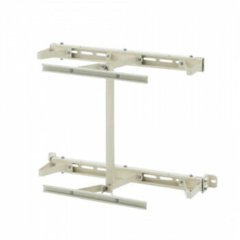 日晴金属 LP GUARD （LPガスボンベガード）壁面固定金具（50kg容器2本用） LP-KHD50