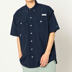 バハマIIショートスリーブシャツ S Collegiate Navy #FM7047-464 5,391円