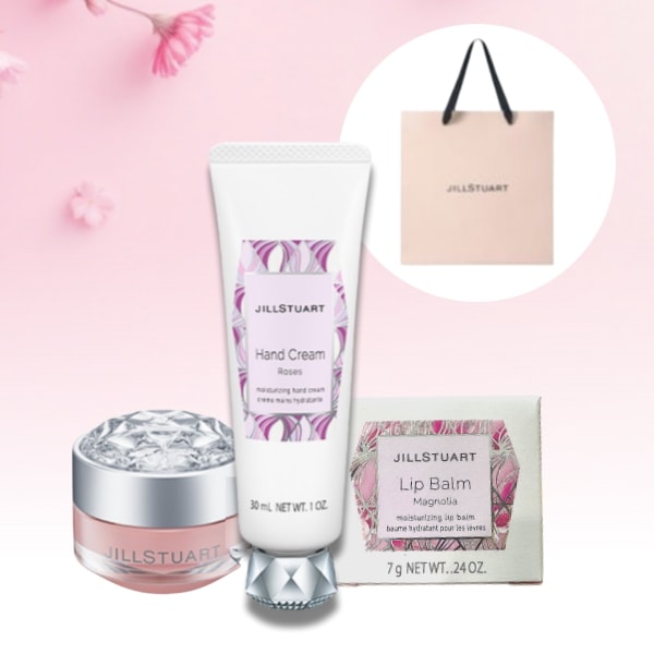 ジルスチュアートホワイトフローラル ギフトセット(リップバーム+ハンドクリーム) / ジルスチュアート リップ ジルスチュアート ハンドクリーム ジルスチュアート リップバームジルスチュアート ギフト