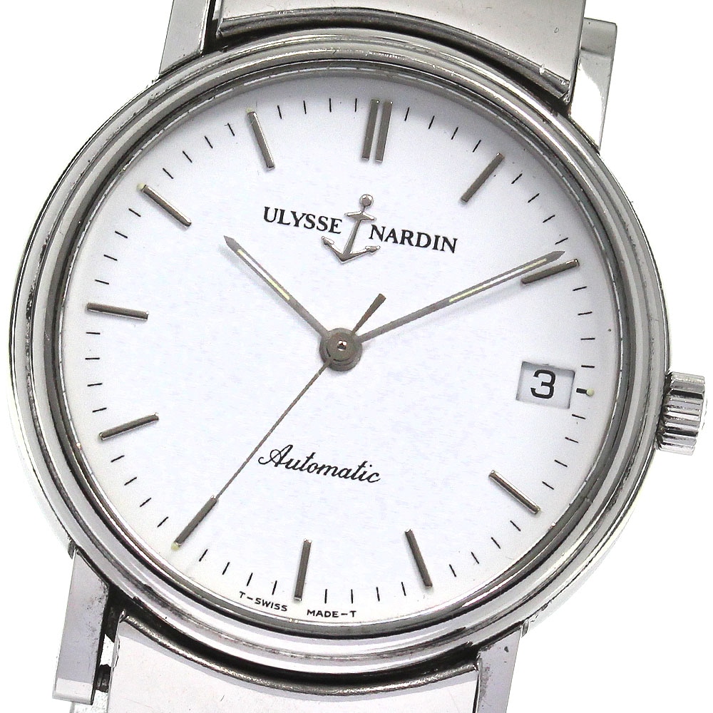 ユリス・ナルダン Ulysse Nardin 135-22 サンシアー デイト 自動巻き メンズ _804522【中古】