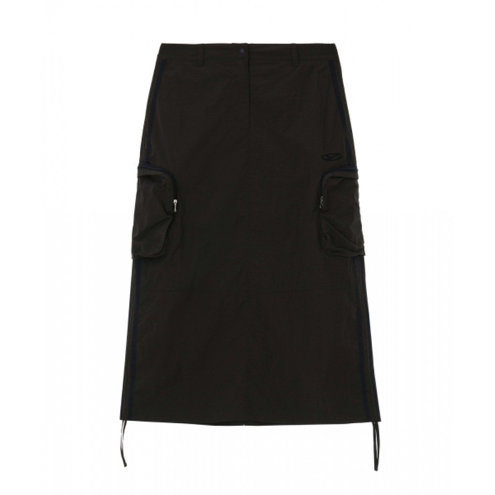 1993 STUDIO シンボルロゴトラックシャーリングロングスカート_チャコール 9,021円