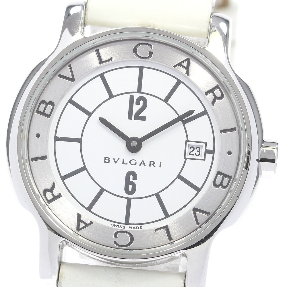 ブルガリ BVLGARI ST29S ソロテンポ デイト クォーツ レディース _839920【中古】