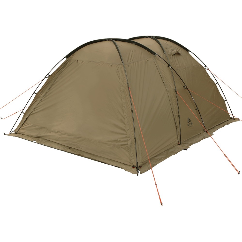 2ルームドームテント Mサイズ タン 5人用 簡単設営 シェルター ファミリーテント