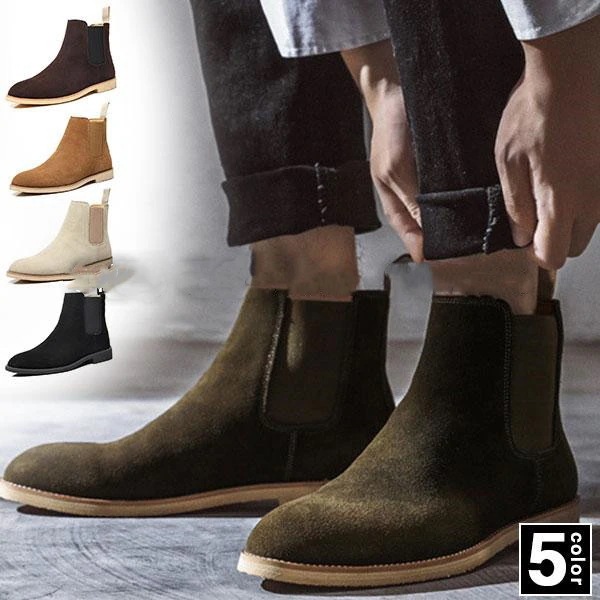 大人気 上品 サイドゴアブーツ チェルシーブーツ ショートブーツ 革靴 ワークブーツ メンズ ブーツ 厚底 エンジニア 軽量 ミリタリー 紳士靴 シューズ