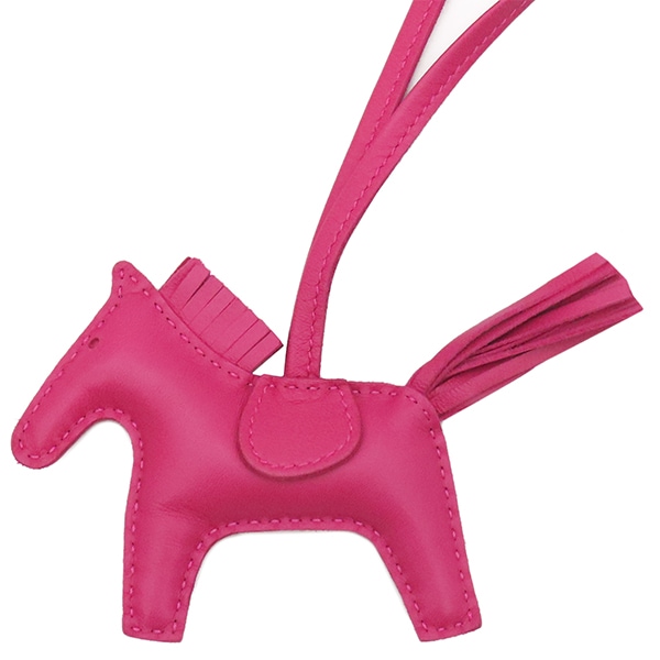 エルメス HERMES バッグチャーム ロデオPM アニューミロ ローズメキシコ ソーピンク Y刻印 【箱】【中古】