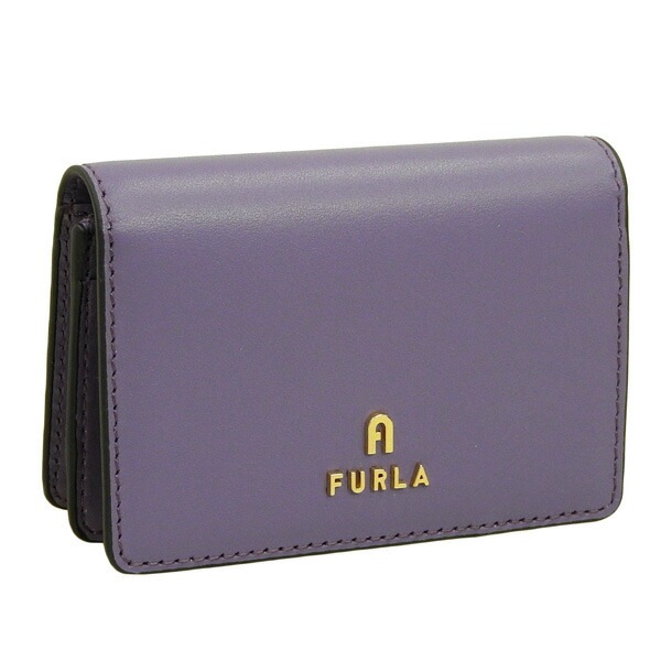 フルラ 名刺入れ レディース アウトレット 名刺ケース カードケース レザー パープル カメリア FURLA CAMELIA-CARD CASE M WP00370AX07332256S