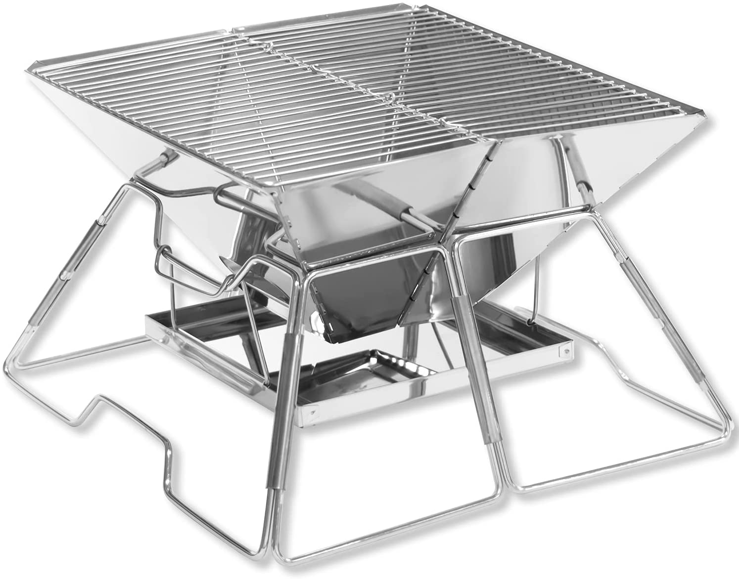 【本日限定価格】 CARBABY 収納袋付 灰受けケース付き 2-4人用 １台2役 BBQコンロ 折 4,600円