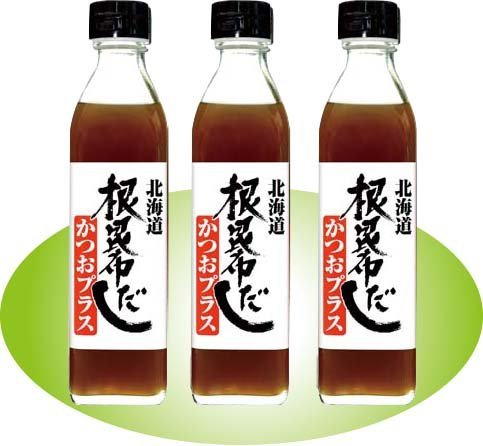 根昆布だしかつおプラス 6本セット 北海道ケンソ 300ミリリットル (x 6)