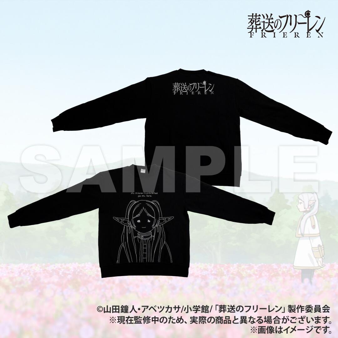 【新品/公式】 葬送のフリーレン AMICIS しょんぼり顔スウェット Black XLサイズ 公式グッズ