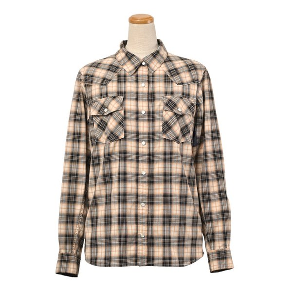 通年 ROJ-119 プロテクションレギュラーカラーシャツ レディース ベージュ Lサイズ ROJ-119/BEIGE/L