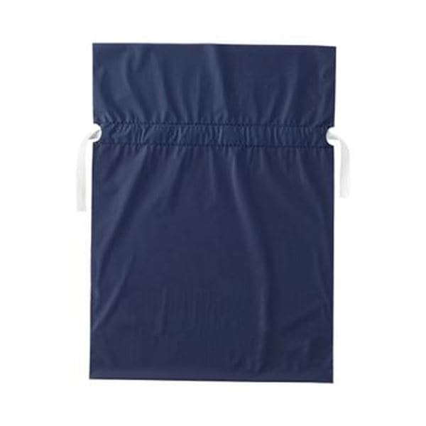 （まとめ）店研創意 ストアエキスプレス梨地リボン付ギフトバッグ ネイビー 31cm 1パック（20枚）10セット