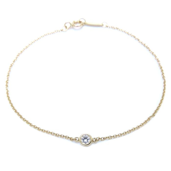 バイザヤードブレスレット 1Pダイヤモンド エルサペレッティ K18YG イエローゴールド レディース/294299【中古】