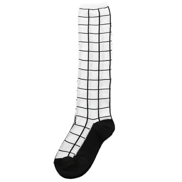 ソックス 靴下 テクノチェックソックス ホワイト レディース SKMC0171Q0 UFN220 CHW03