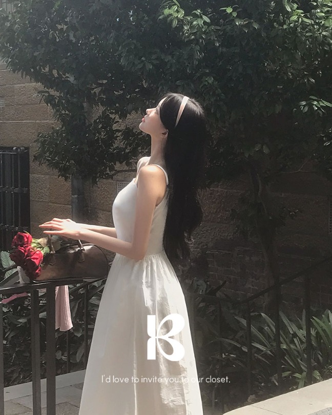 [MADE] リア後ろバンディングキャミソールワンピース op1291