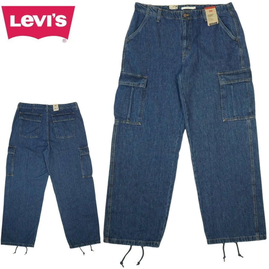メンズ レディース パンツリーバイス LEVISA47070014 94 BAGGY CARGOS94 バギー カーゴパンツINDIGO インディゴ デニムカ
