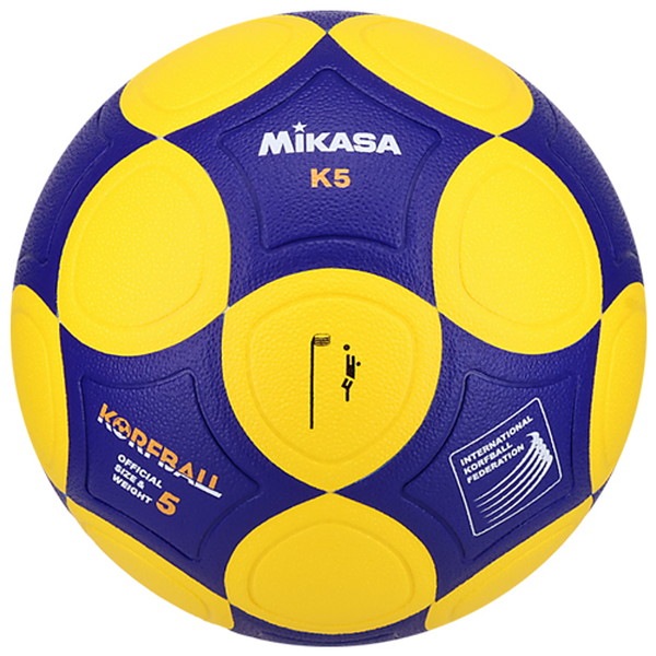 ミカサ MIKASA コーフボール 国際コーフボール連盟 公式試合球 5号 K5-YBL