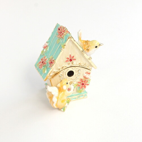 【ジュエリー ボックス】【ミニチュア家具シリーズ】 バードハウス ジュエリー ボックス EX4802　グリーン 999