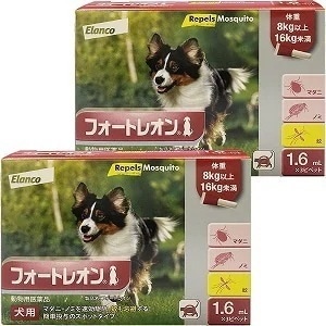 【動物用医薬品】 フォートレオン 1.6mL 8kg16kg 1箱3ピペット 2個セット