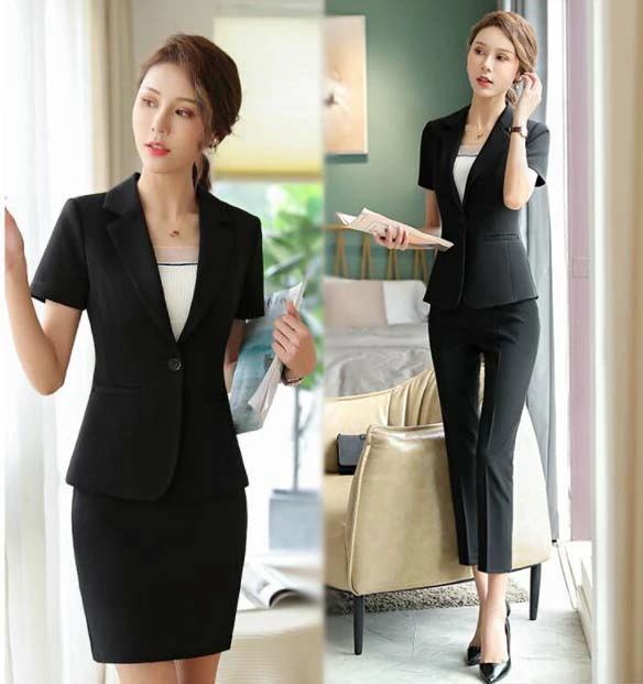 ビジネススーツ パンツスーツ 夏 短袖 事務服 大きいサイズ リクルートスーツ ママ レディース スカートスーツ セレモニースーツ 3点セット 上下セット 通勤 就活 面接 お宮参り 七五三 入園式