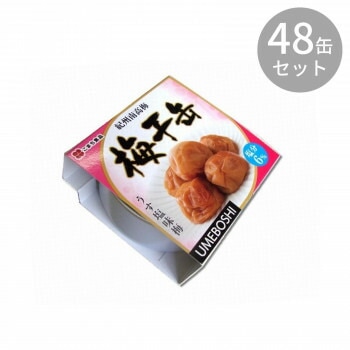 紀州南高梅 梅干缶 うす塩味梅 塩分6％ x48缶セット