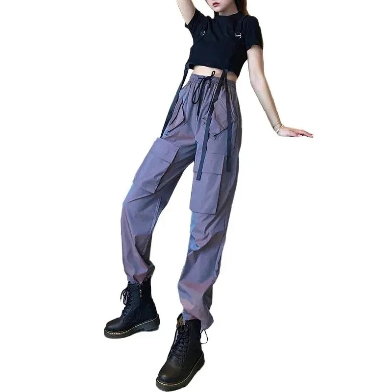 団体購入5件価格 ダンス 衣装 カーゴパンツ レディース パンツ ヒップホップ ダンスパンツ