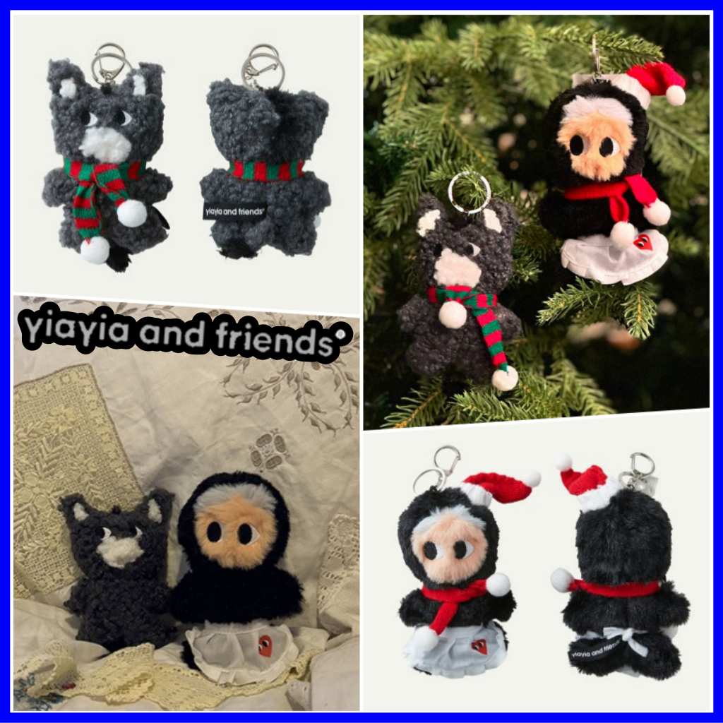 正規品 【YiaYia and friends】 DOLL KEYRING ロバ イヤイヤ SANTA DOLL KEYRING サンタ ロバ サンタ イヤイヤ キーリング ぬいぐるみ キーホルダーキーホルダー