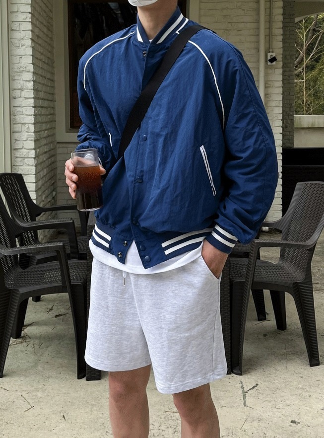 [COSYHARU公式] Matte Varsity Jacket