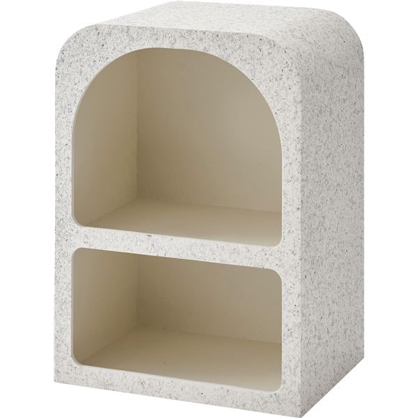 オープンシェルフ 約幅40×奥行30×高さ55cm ホワイト 裏面フェルトシール付 収納棚 リビング インテリア家具 収納家具