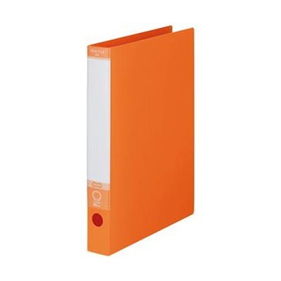 （まとめ）TANOSEE OリングファイルA4タテ 2穴 150枚収容 背幅32mm オレンジ 1冊 〔×30セット〕 まとめ） TANOSEE Oリングファイル（紙表紙） A4タテ 2穴 220枚収容 背