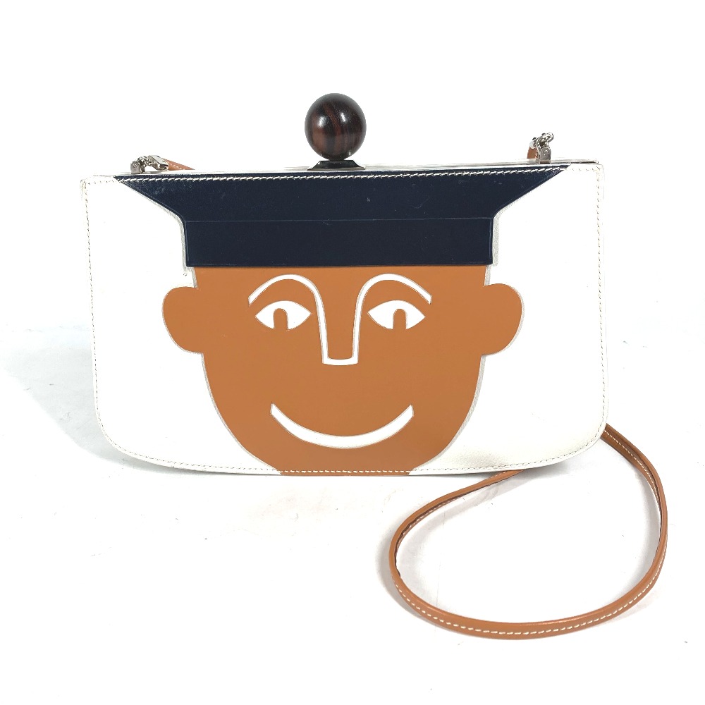 ショルダーバッグ サックアマリース カバン ポシェット 斜めかけ レザー ホワイト