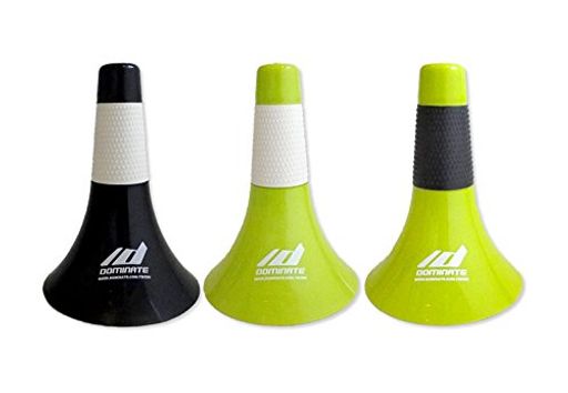 10個入り 黒色+白色グリップ DOMINATE(ドミネイト) バスケットボールコーン (Rip Cone) リップコーン 正規品 プロアスリート・オリンピック選手使用