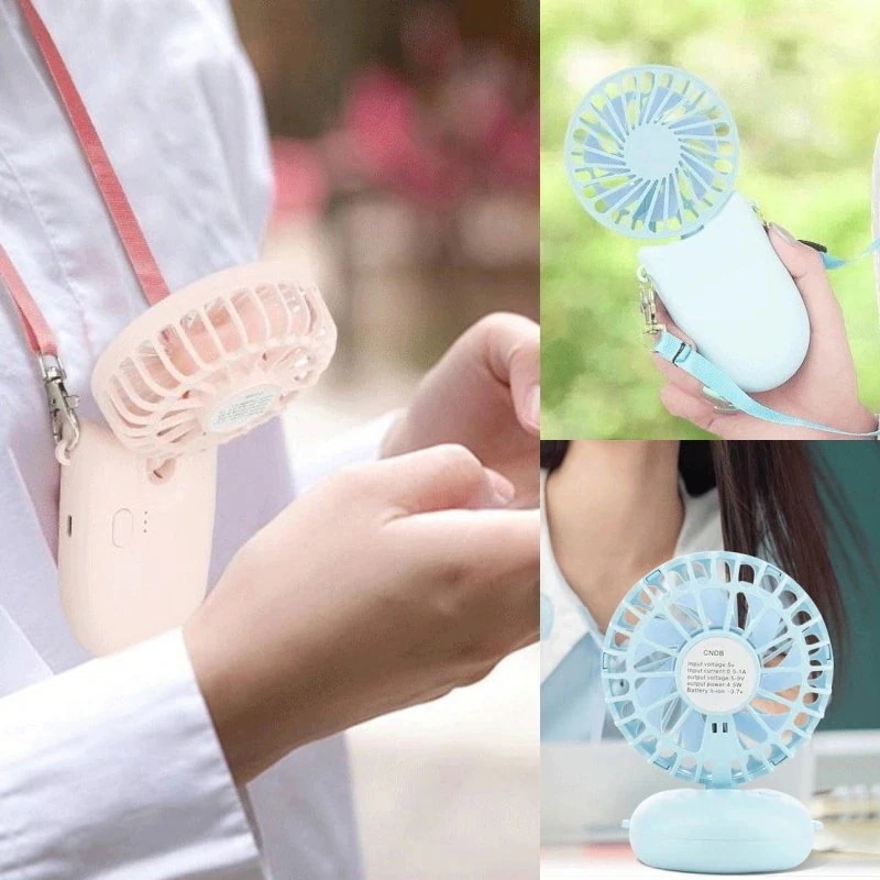 【超お得1つ買うと10個もらえる】ファション新作ギフット首挂けファンミニ折れたみ手持ち寮ファンusb携帯用小型ファン