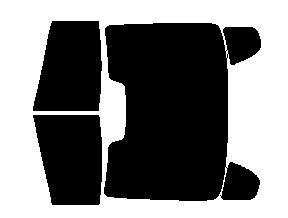 リア (b) ボルボ S60 カット済み カーフィルム FB4164T FB6304T