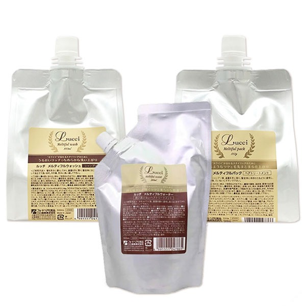 ルッチ メルティフルウォッシュ 550mL + パック 550g + ウォーター 300mL 詰替え セット