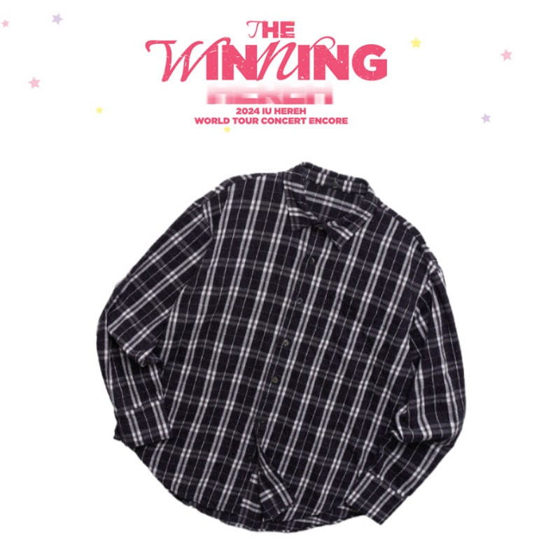 [THE WINNING]IU OFFICIAL OVERFIT CHECK SHIRT