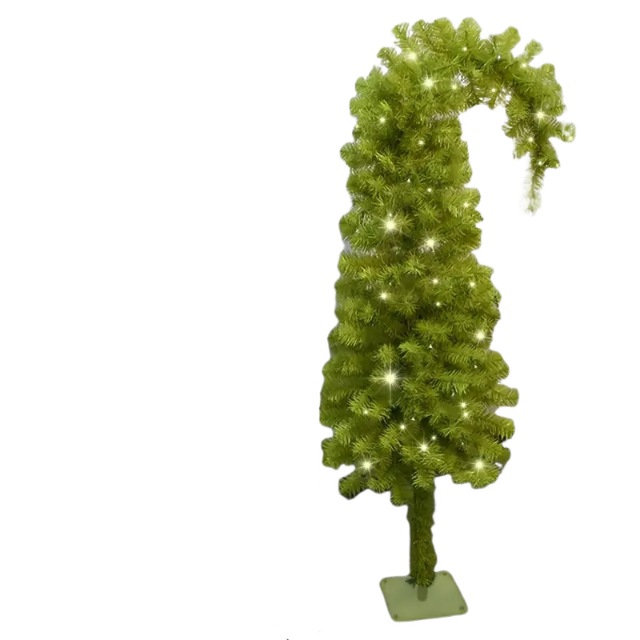 クリスマスツリー ライト込み 全長120cm クリスマス インテリア グリーン 電池式 ガーデン デコレーション ホームパーティー ホームデコ