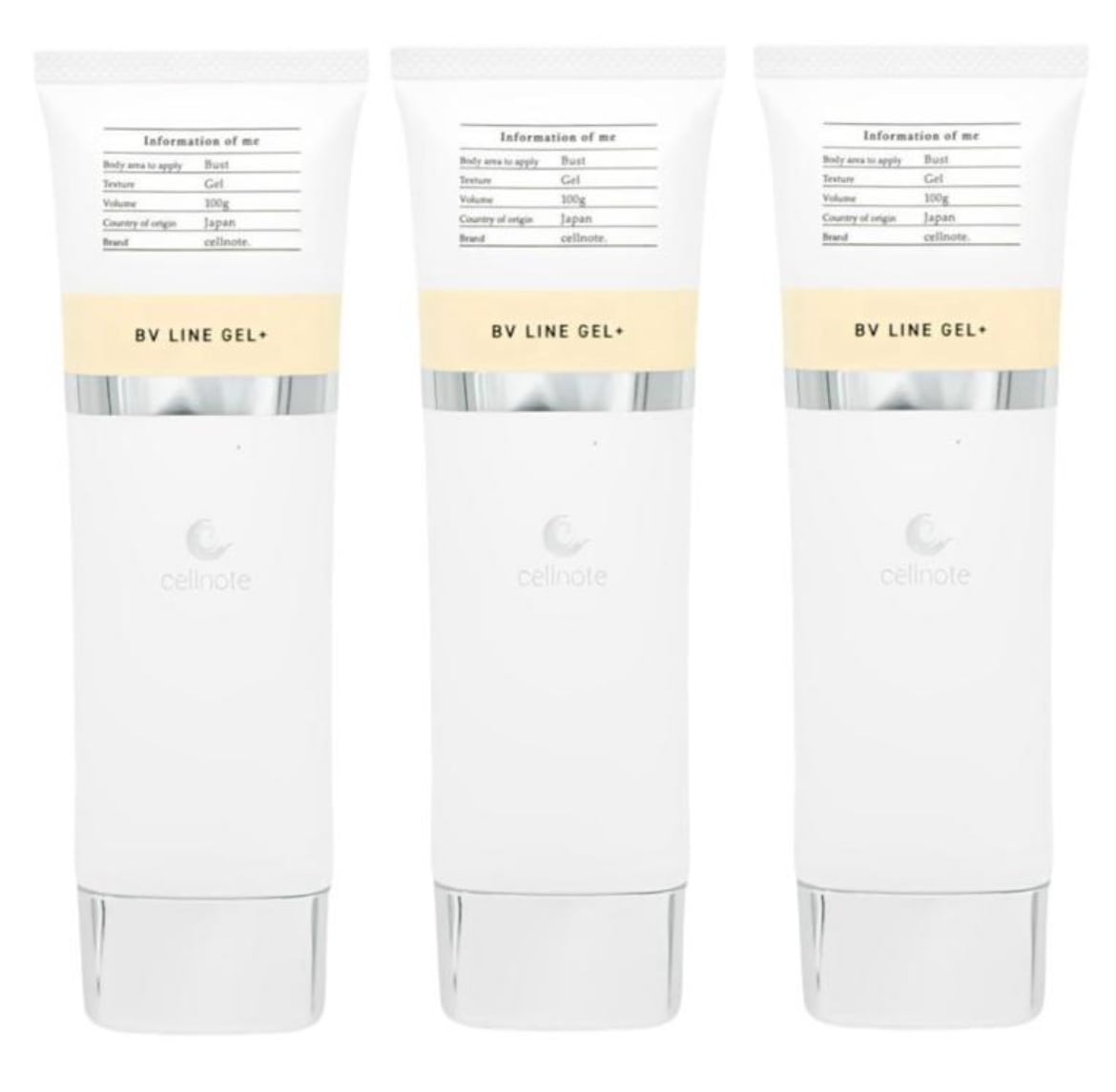 【３本】バストケア cell note BV LINE GEL+ バスト プラス　100g